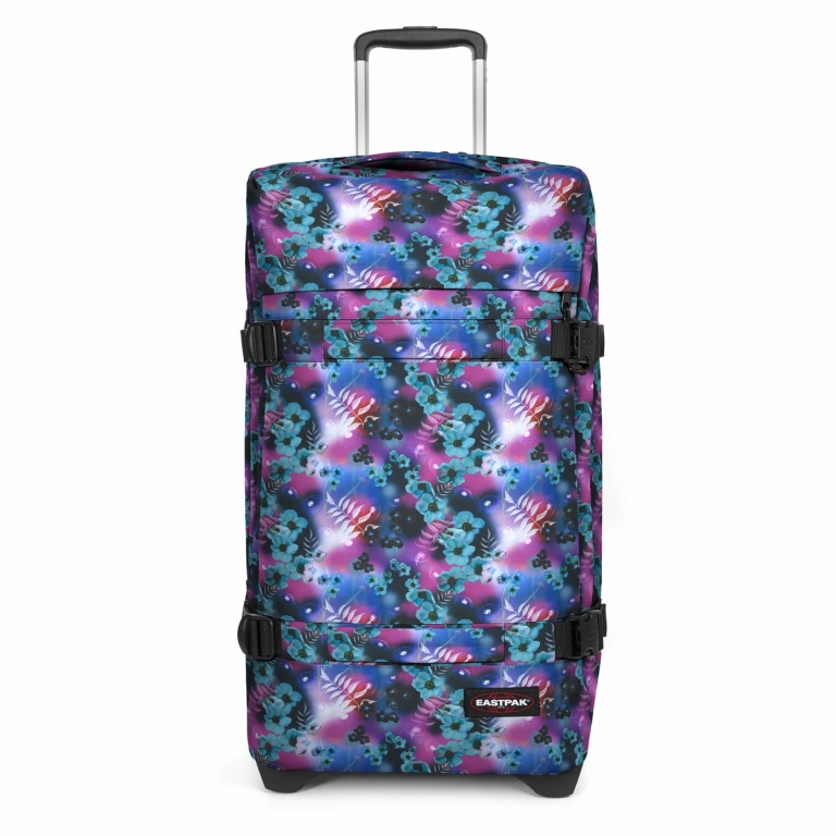 Eastpak Travel-Reisetasche Transit'r L (121 Liter) mit Rollen Dreamflower Dark blau/violett